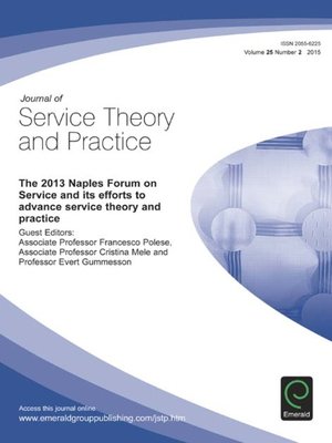 cover image of Journal of Service Theory and Practice, Volume 25, Issue 2